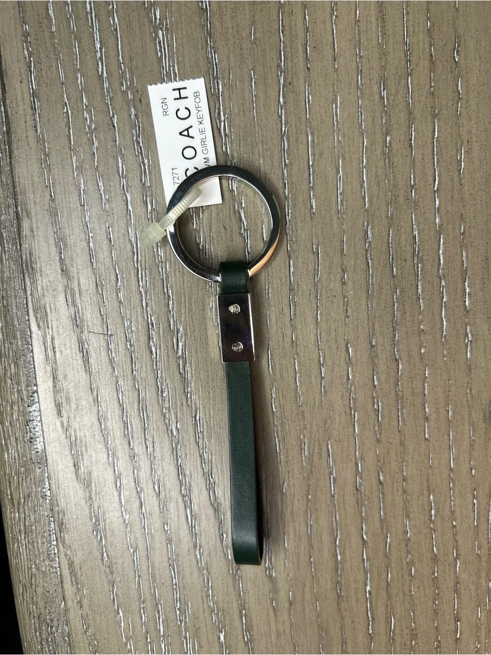 Coach Vintage Bottle Green Key Fob 7271 NWT and Box